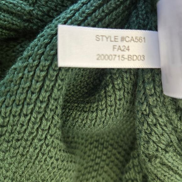 J. Crew Factory Cotton Honeycomb Knit Half-Zip Pullover Size M EUC - Picture 8 of 9